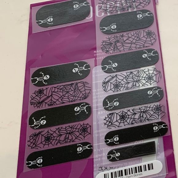 Jamberry Partial Sheet Nail Wraps - Dem Bones - Picture 2 of 4